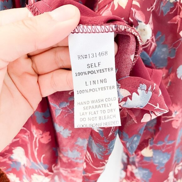 🦋 VICI Floral Among the Roses Cascading Top Blouse Medium - Picture 4 of 7